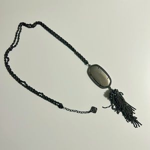 Kendra Scott black pendant necklace